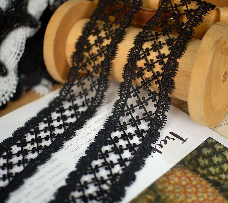 Water-Soluble Lace Trim Edge for DIY Clothing Accessories