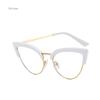 Cat Eye Anti Blue Light Glasses Women Vintage Luxury Brand Designer Black Glasses For Female Big Frame UV400 Eyewear Shades