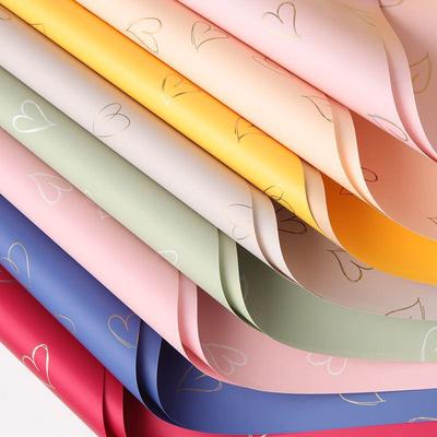 Waterproof Cynthia Sweetheart Printed Fresh Flower Bouquet Wrapping Paper for Florists