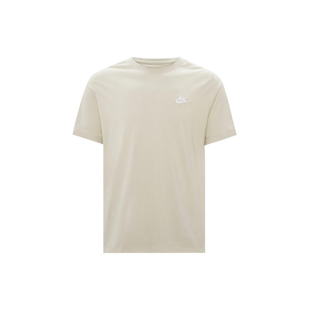 Nike T Shirts Men's Beige Crew Neck Moderate Straight Fit AR4999-206