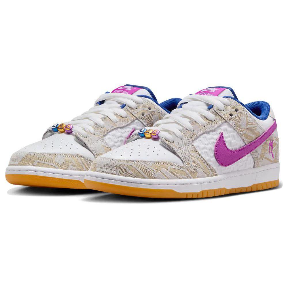 Rayssa Leal x Nike Dunk Low SB Sneakers Unisex Bianco Platino Puro Blu Reale Profondo FZ5251-001