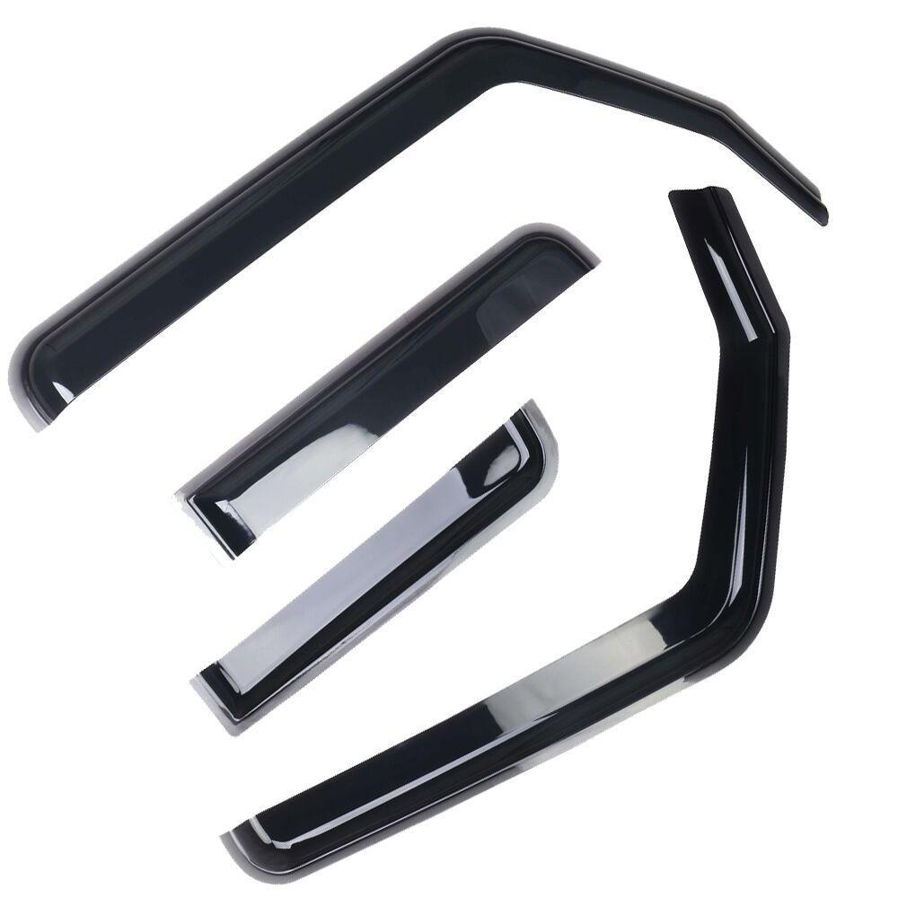 4 Pièces 4 Portes Déflecteurs de Vent de Fenêtre Abris Pluie Pare-Soleil Auvent ABS Garde-Boue Évent Ombrage Pour Jeep Wrangler JK JL JT L2019 NTRIX