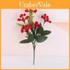 Christmas Decoration Bundle With Faux Red Berry Clusters For Holiday Home Decor