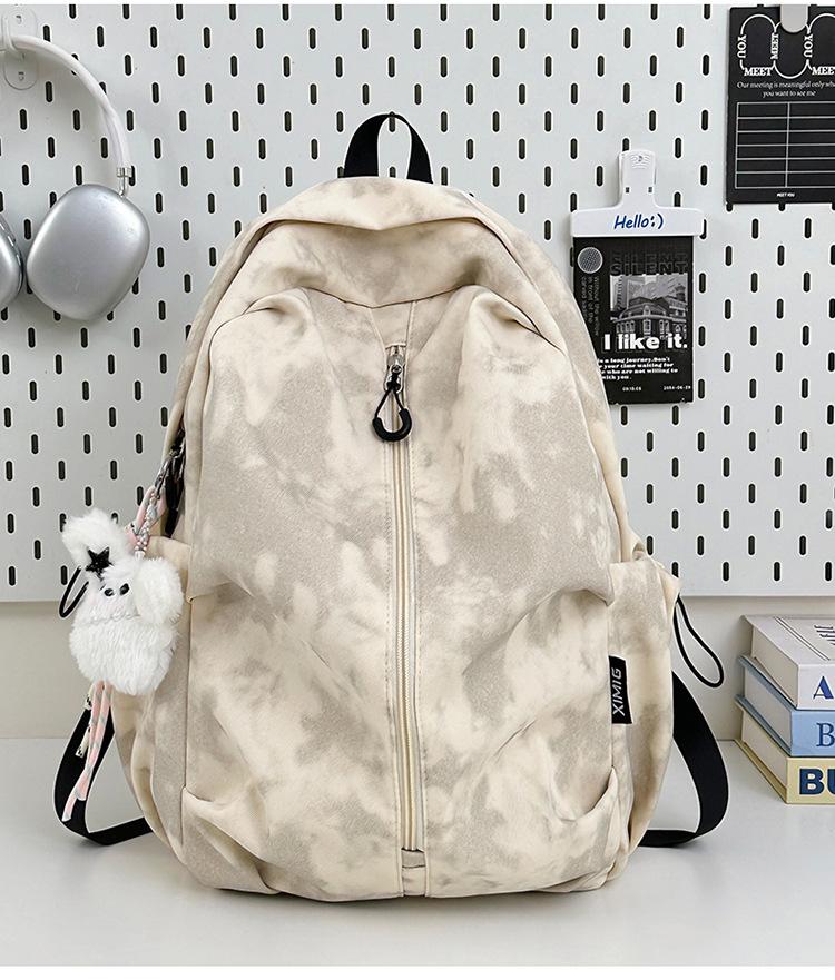 Schoolbag new vertical zipper fashion backpack large capacity lightweight travel backpack junior high school student schoolbag