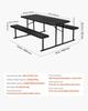 Picnic Table Foldable Steel Camping Table Chair Garden Indoor Outdoor