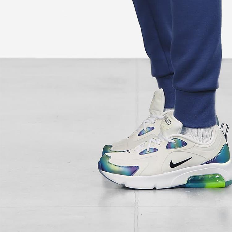 New Nike Air Max 200 Bubble Pack White GS CT9632-100