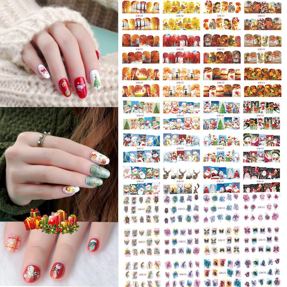

Catcher DIY Искусство Маникюр Декор Водоперенос Наклейка Смешанный Осенний Дизайн Рождественские наклейки для ногтей