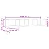 Wall Cabinets 2 pcs Grey Sonoma 99 x 18 x 16.5 cm Particleboard