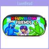 Rainbow Friends Round Pencil Bag With Durable Polyester For Students School Supplies