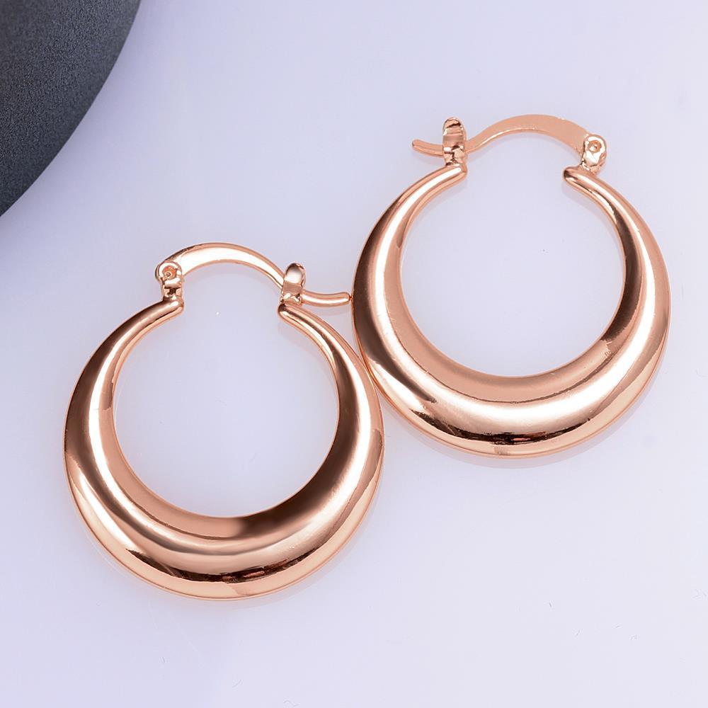Elegant 3cm 925 Sterling Silver round Creativity Crescent hoop Earrings for Women 18K gold plated Pretty Gift Popular Jewelry
