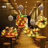 NEW Christmas Lamp Window Hanging Lamp Christmas Decorative Lamp Shop Window Room Decoration LED Sucker Light Small Colored Lamp