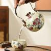 Ru kiln Jiutao series beam pot, teapot, tea maker, household ceramic tea set, tea maker, single pot opening can raise teapot