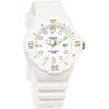 LRW-200H-7E2 Analog Diver's Watch, Resin Strap, White Gold