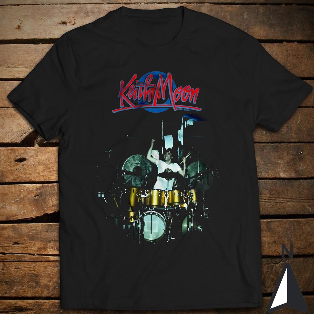 Keith Moon On Stage Classic T-Shirt The Who Pete Townshend Roger Daltrey Unisex T-Shirt L