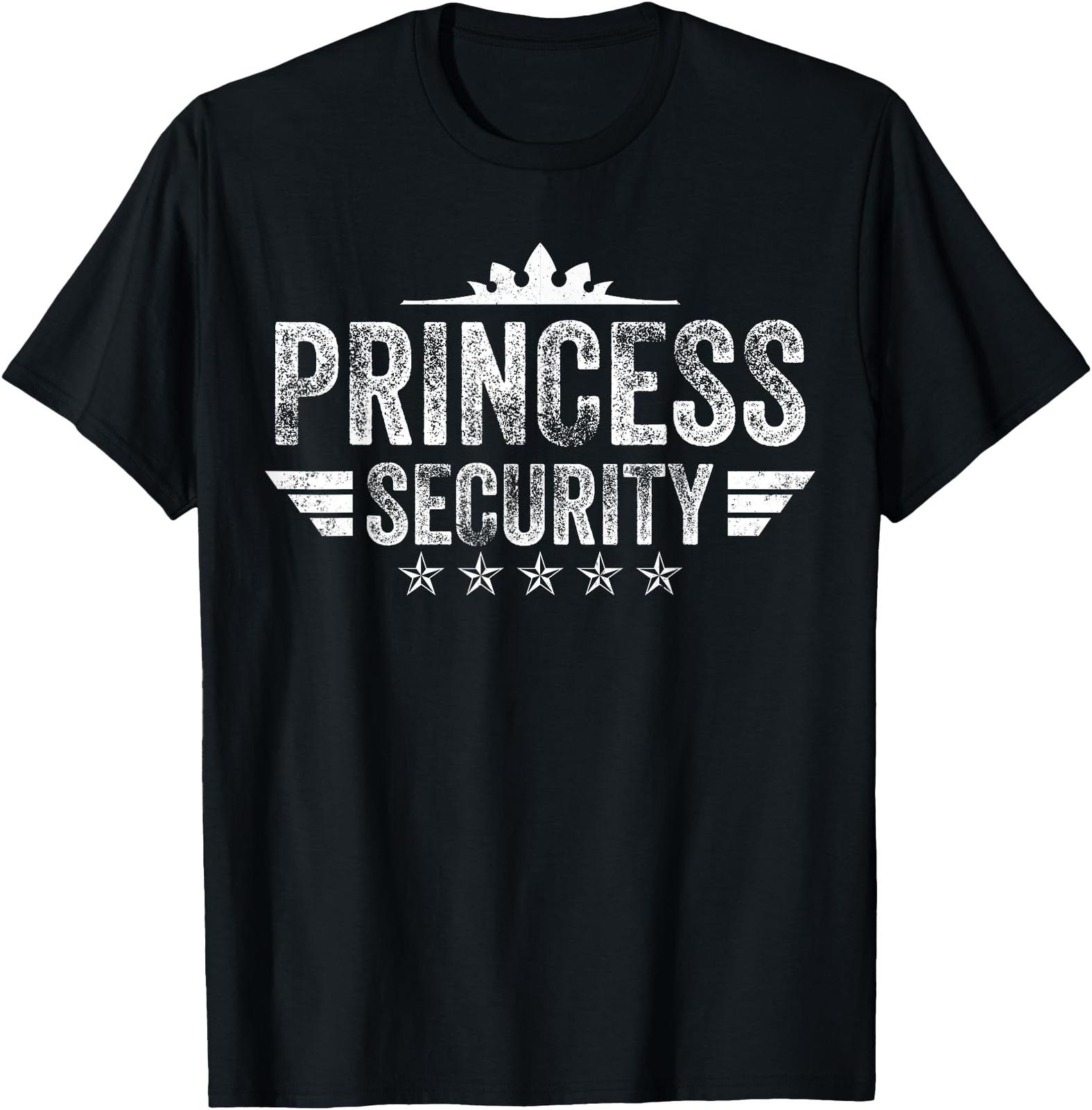Princess Security Boys Big Brother Vintage Birthday Dad Mom T-Shirt Mens Womens Tees Top S