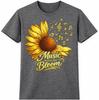 Sunflower Music T-Shirt Makes Me Bloom Funny Floral Flower Lover Gift Tee