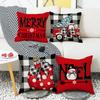Nordic Simple Christmas Style Pillowcase Soft and Comfortable Sofa Cushion Bedroom Living Room Pillowcase