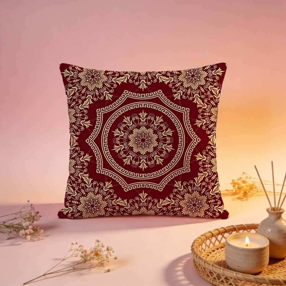 Classic European Vintage Motif Cushion Cover Comfortable Durable Pillow Cover MultiScene for Home Office Car Sofa