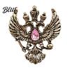 Brooch im Vintage-Stil Adler Metallnadel Design mit doppelköpfigem Adler Reversnadel