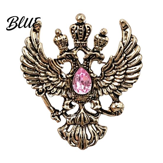 Brooch im Vintage-Stil Adler Metallnadel Design mit doppelköpfigem Adler Reversnadel
