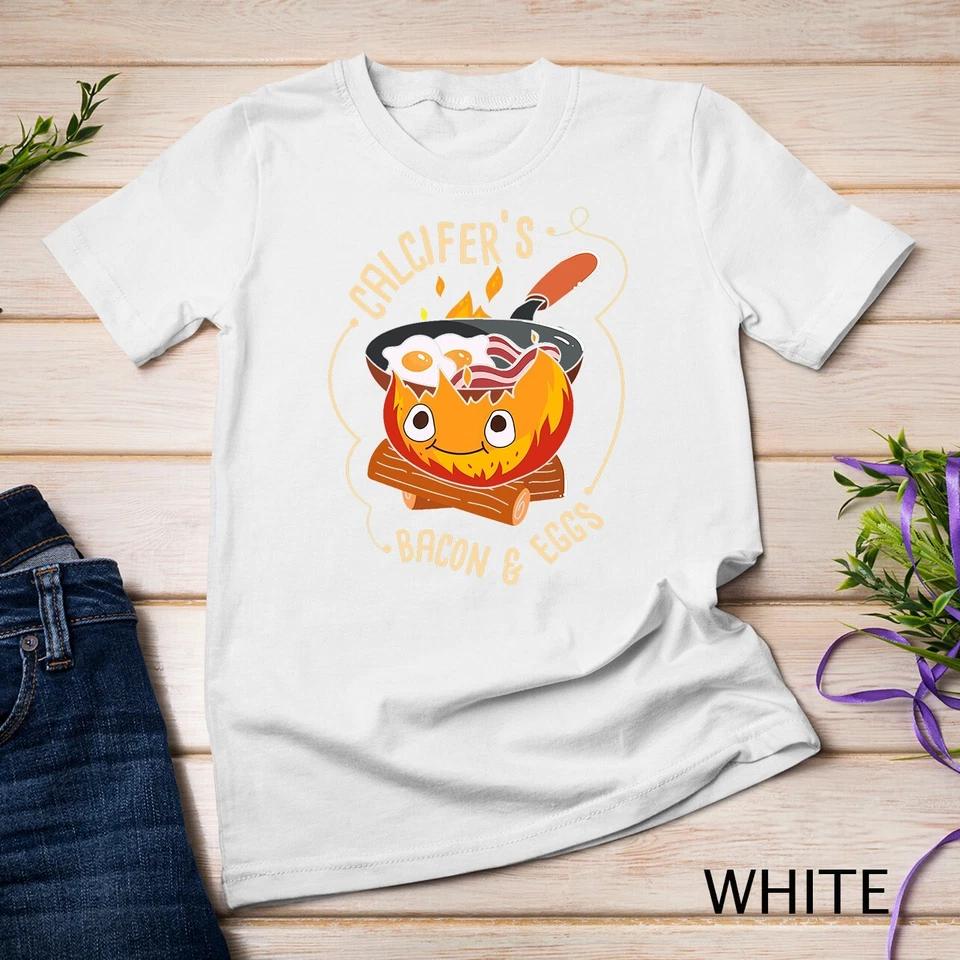 Calcifers Bacon And Egg I Camping Cooking I Bacon T-Shirt Unisex T-shirt 10 S
