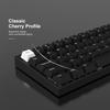 168-Key Double-Shot PBT Keycaps with Cherry MX Gateron Switches for 60, 65, 70, and 100% Mechanical Keyboards (Black & White)