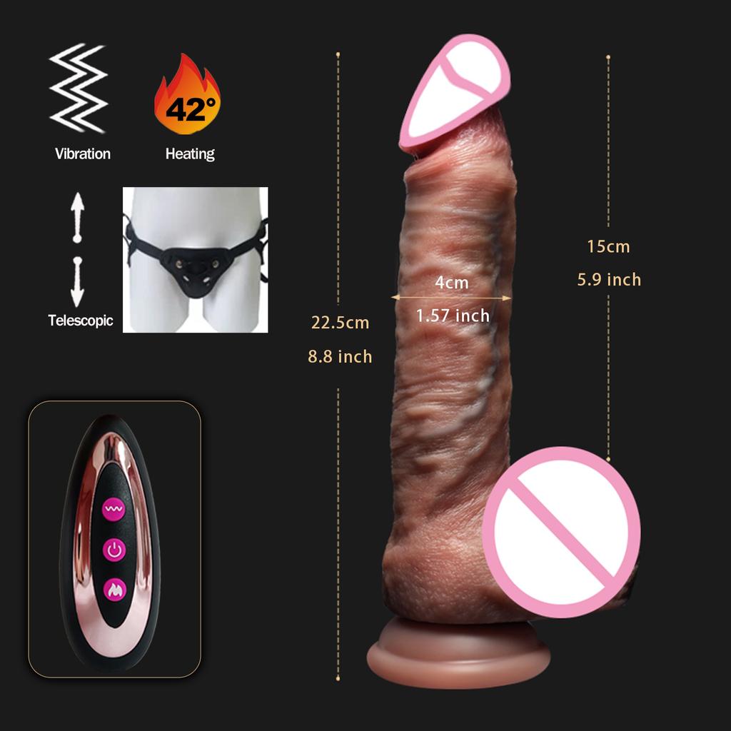 Realistic Dildo Huge Thrusting Dildos Vibrator For G Spot Anal Stimulation Thick Dick Remote Control Vibrator Sex Toys For Women