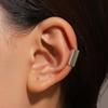 Fashion Metal Smooth Non-Piercing Ear Clip Earrings for Women Men Punk Silver Color Chunky C-Shaped Geometric Ear Cuff Jewerly