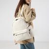 Schoolbag Backpack 1011 New Pu Soft Leather High-end Sense Female College Students Simple and Simple Versatile Commuter Backpack