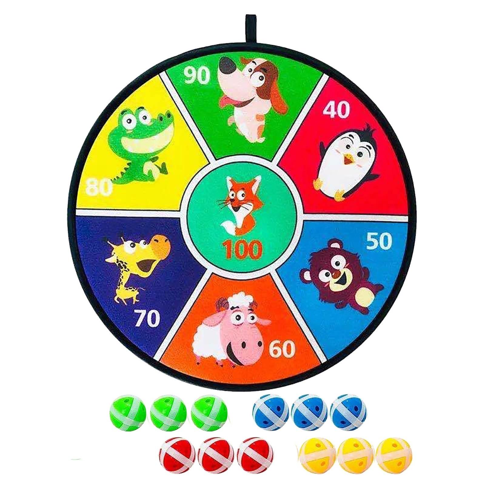 

12 мячей для детей, липкий мяч, доски для дротиков, мяч-мишень, детские игрушки, набор для спорта в помещении, игра в мяч-присоску, семейная спортивная вечеринка One Size