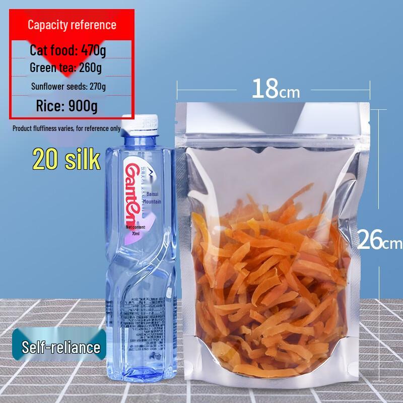 Dual-Sided Resealable Stand-Up Pouches