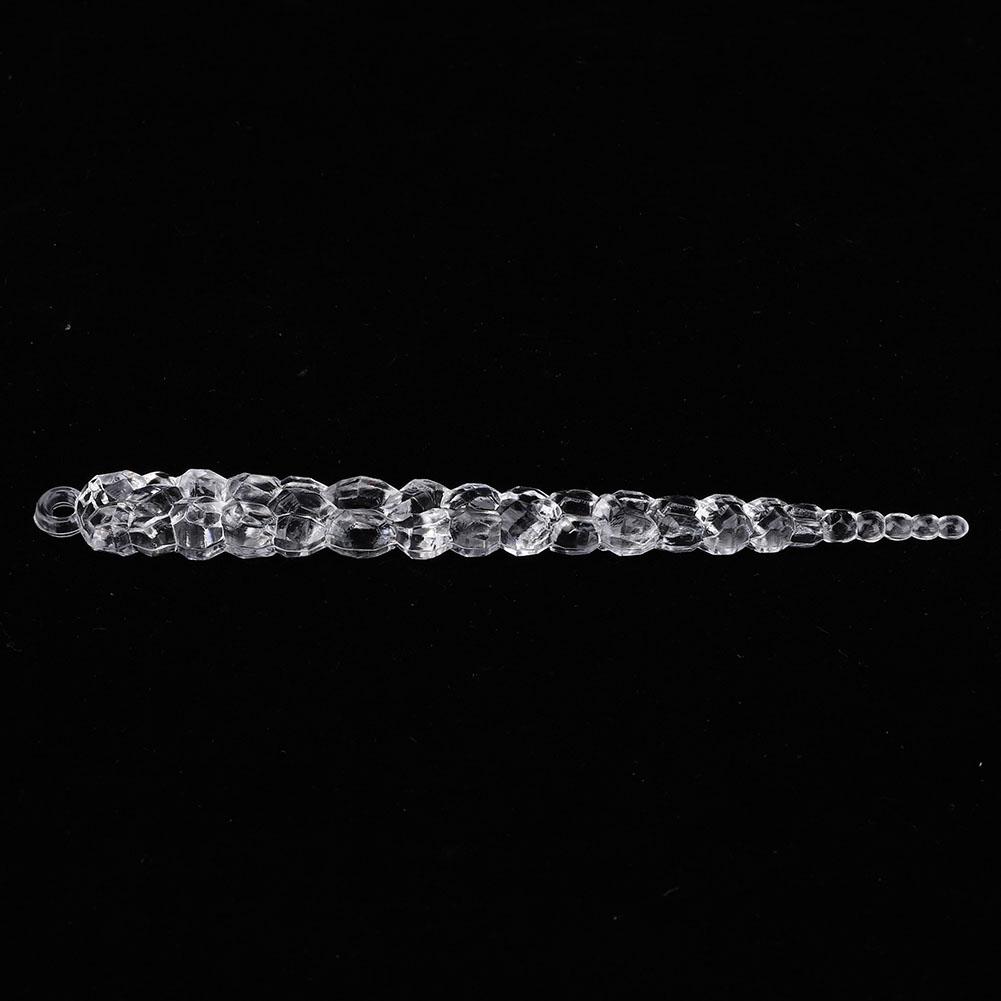 12pcs Acrylic Icicle Party Wedding Festival Christmas Tree Hanging Decoration 14.8cm