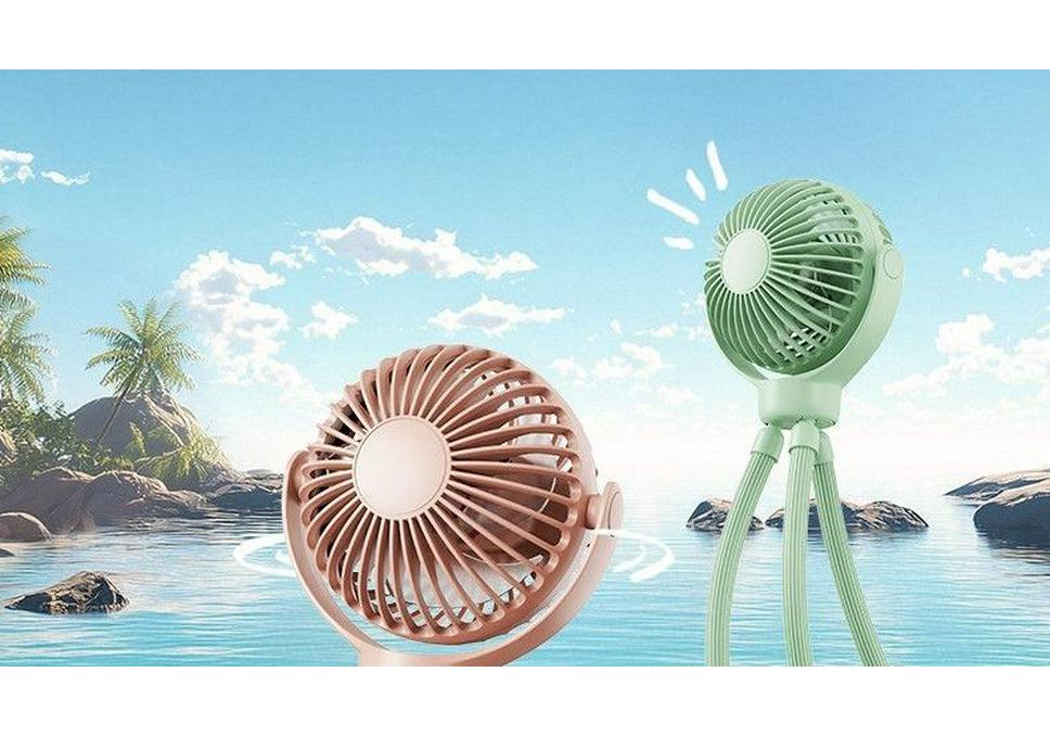 Rechargeable Octopus Mini Fan: Clip-on Stroller & Crib Safe Design
