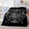 Viking Ship At Sea Blanket Flannel Blanket for Bed, Sofa, Camping, Hiking, Picnic Essentials, Gift for Family Fan Gifts