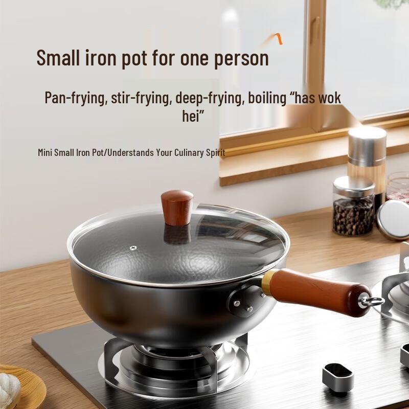 Jin Sao Zi 24cm Hammered Cast Iron Wok