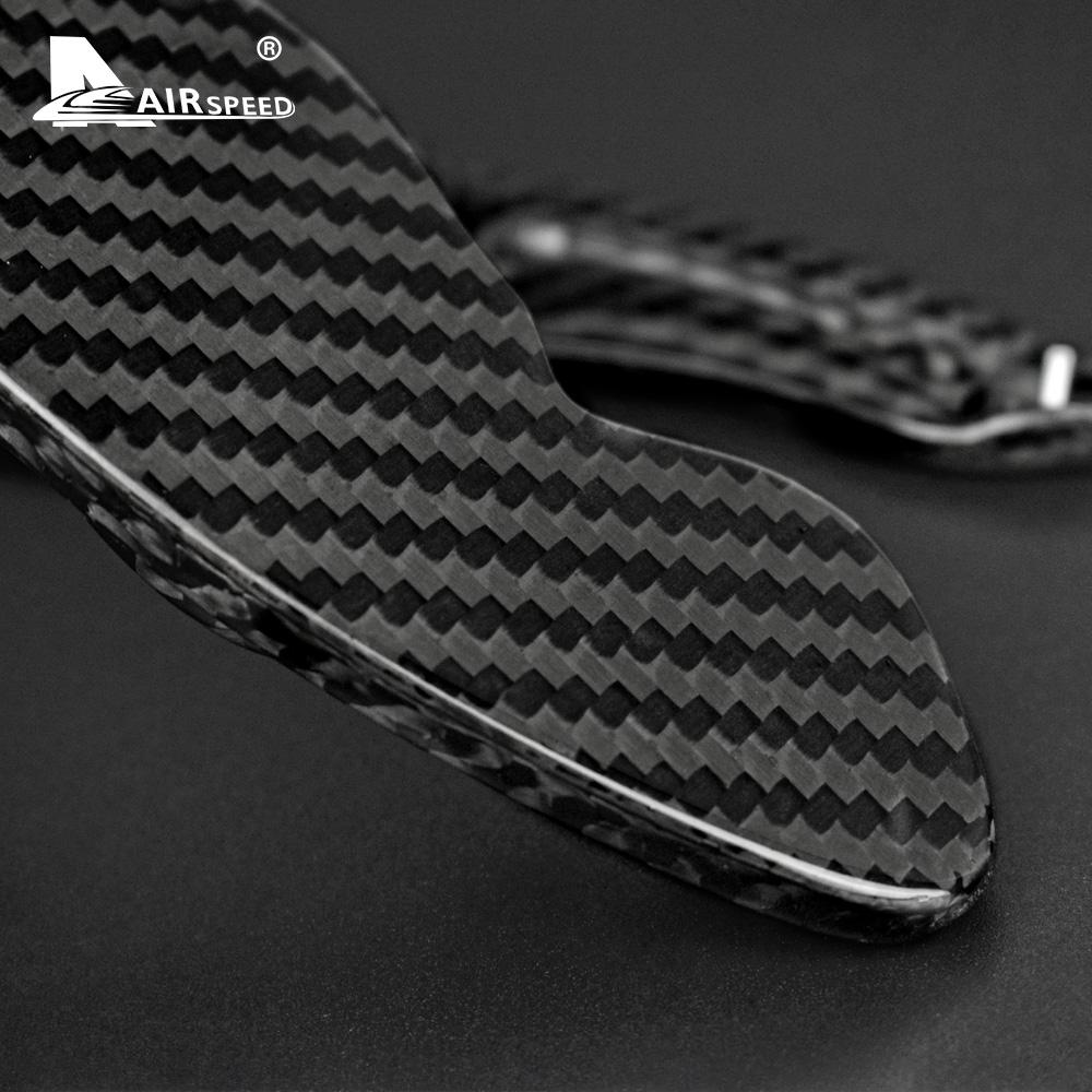 Carbon Fiber for Volkswagen VW Beetle Sharan CC Scirocco Tiguan Touareg Golf 6 Accessories Car Steering Wheel Extension Paddle