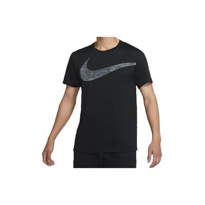 Round Neck Training Short Sleeve T-Shirt Men Tops Black CZ1355-010