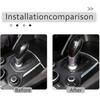 T61C_for Alfa Romeo Giulia Stelvio Center Console Gear Shift Panel