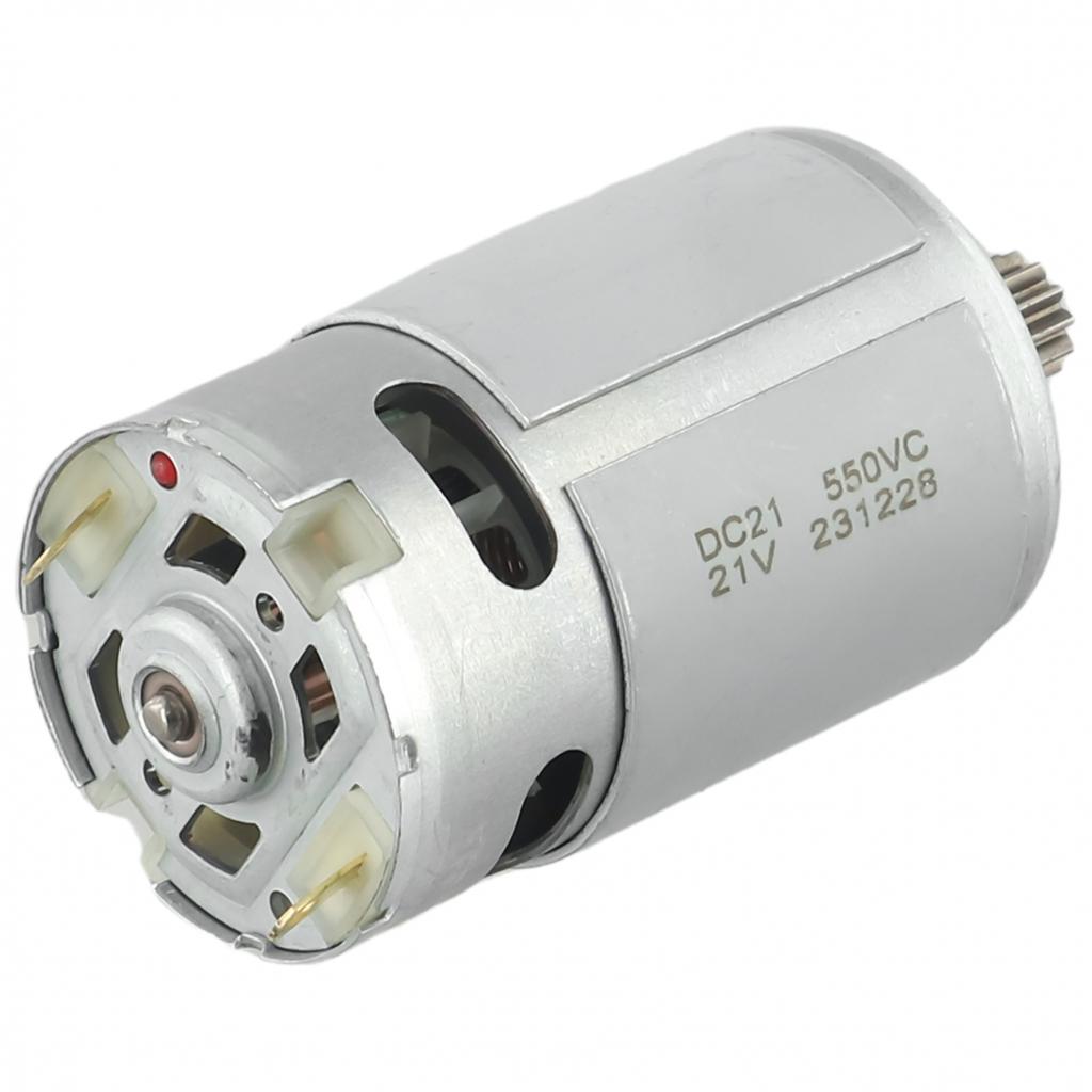 High-power V DC Motor Low Noise Silver 21V Two-speed