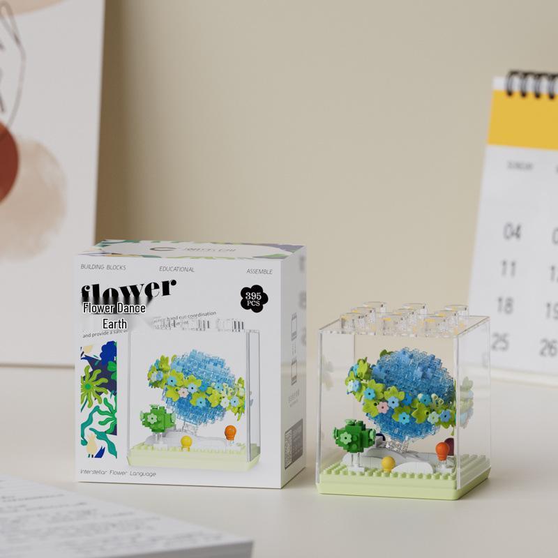 

Межзвездный Цветочный Язык Конструктор: Украшения Лунный Цветок - Совместимы с Lego, Сборка из микрочастиц, Идеально подходят для подарков на день рождения