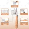 Pet Detangling Grooming Comb 2-in-1 Gentle Undercoat Rake Deshedding Brush Removes Mats Tangles Loose Fur for Long Short Hair Cats Dogs