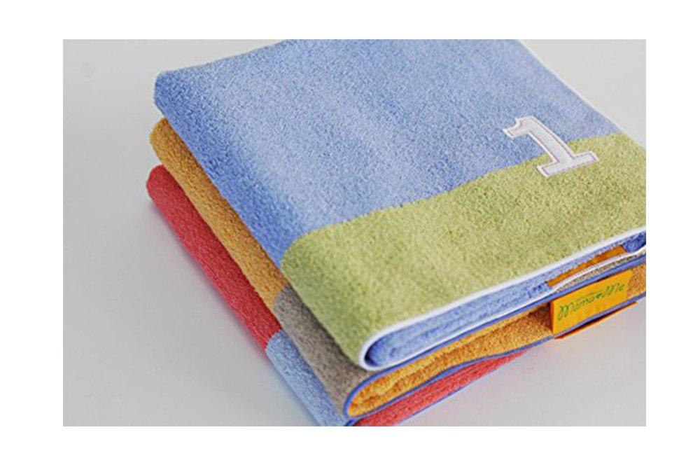 Tanaka Sangyo Imabari Towel Bath Number Light Blue Towel, Color, Kids, 01,