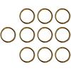 Homyl Brass Split Key Ring Lot Round Hoop Double Loop Key Chain All 8 Sizes - 12mm