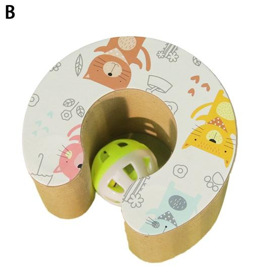 Cat Accordion Toy Magic Organ Cat Scratching Board with Ball Track Interactive Kitty Kurlz Toy Foldable Cat Scratcher for Indoor Cats