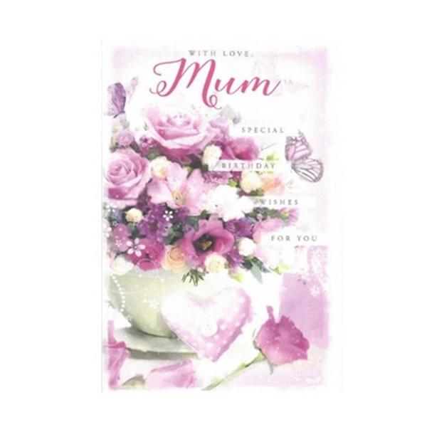 Simon Elvin With Love Mum Birthday Greetings Card (Pack of 6)