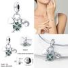 100% 925 Silver Heart Shaped Four Leaf Clover Ladybug Charms Fit Original 925 Women Bracelet DIY Jewelry Making Gift