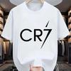 Cr7 Football Star Unisexs Tshirt Short Sleeve Cotton Tees High Quality Brand Tshirt Unisex Summer Y2k Tops Sports Streetwears