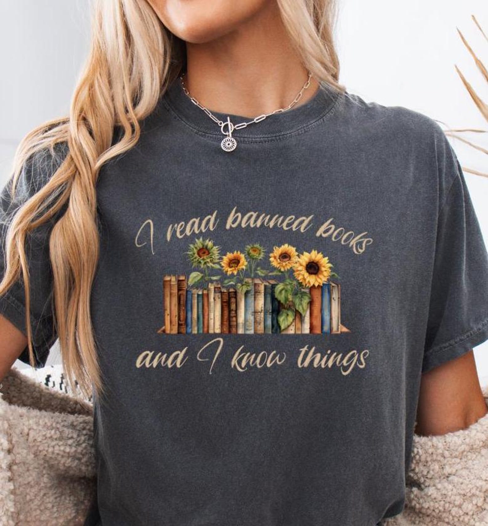 Banned Books T-Shirt: Literary Quote Comfort Colors Tee 2XL