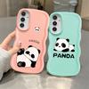 Soft Phone Cover Case for Samsung Galaxy A13 A52 A16 A14 A11 A15 A21s A12 A05 A33 A53 A06 A22 A23 A03 A04 Cartoon Panda