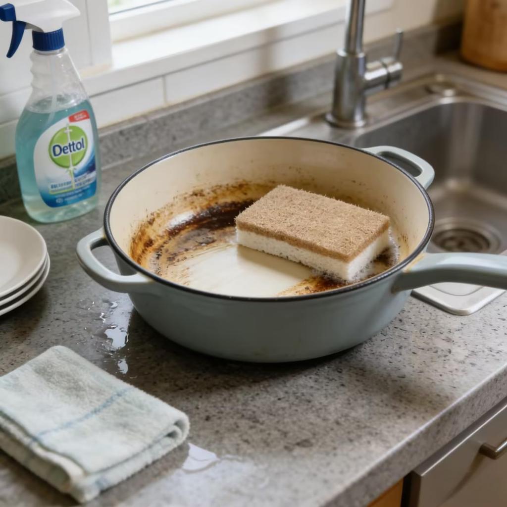 Kitchen Cellulose Dishwashing Natural for Dishwashing Sponge, Sponge, Eco-Friendly Sponge, Biodegradable, Material, Non-Scratch, Odorless, (6,
